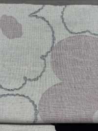 UP5928 Leinen Leinen Canvas Pfirsich Blumendruck[Textilgewebe] Sub-Foto