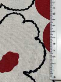 UP5928 Leinen Leinen Canvas Pfirsich Blumendruck[Textilgewebe] Sub-Foto