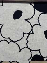 UP5928 Leinen Leinen Canvas Pfirsich Blumendruck[Textilgewebe] Sub-Foto