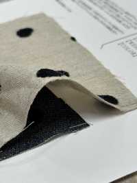 ON43698ID Leinen-Denim-ähnliche Stickerei, 4-Zoll-Punkt (Indigo-Stil)[Textilgewebe] Oharayaseni Sub-Foto