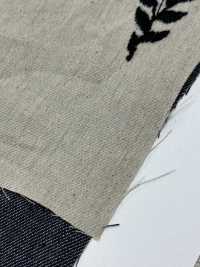 ON43699NA Leinen, Denim-ähnliche Stickerei, 4 Zoll, Ernte (Natürliche Farbe)[Textilgewebe] Oharayaseni Sub-Foto