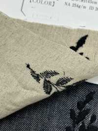 ON43699ID Leinen, Leinen, Denim-ähnliche Stickerei, 4 Zoll, Ernte (Indigo-Stil)[Textilgewebe] Oharayaseni Sub-Foto