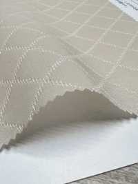 KKF4955-W-D1 Heller Gesteppter Jacquard[Textilgewebe] Uni Textile(Komon Studio) Sub-Foto