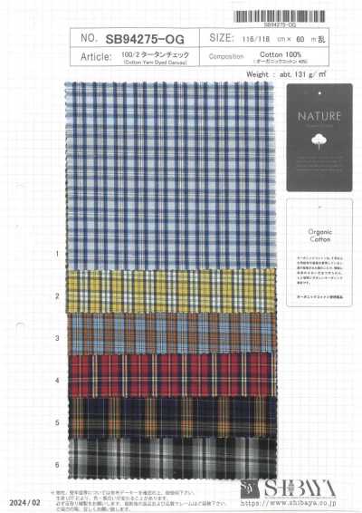 SB94275-OG 100/2 Tartan-Karo