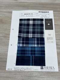 SB94278-OG 40/- Blauer Scheck[Textilgewebe] SHIBAYA Sub-Foto