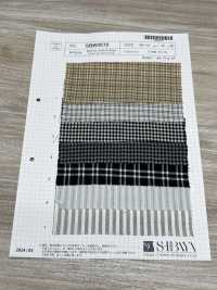 SBW3572 Raffung Karo Und Streifen[Textilgewebe] SHIBAYA Sub-Foto