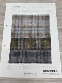 14417 21 Einfädiger Baumwolltwill, Shakey Tartan Check[Textilgewebe] SUNWELL Sub-Foto