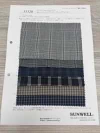 35520 40 Einzelfaden-Baumwoll-Schreibmaschinentuch, Kariert, Waschmaschinen-Finish[Textilgewebe] SUNWELL Sub-Foto