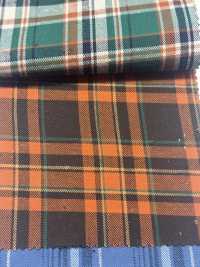 CH-6347 Vintage-Karomuster Aus Aufgerautem Twill[Textilgewebe] Kuwamura Textil Sub-Foto