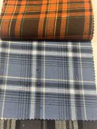 CH-6347 Vintage-Karomuster Aus Aufgerautem Twill[Textilgewebe] Kuwamura Textil Sub-Foto
