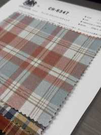 CH-6347 Vintage-Karomuster Aus Aufgerautem Twill[Textilgewebe] Kuwamura Textil Sub-Foto