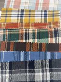 CH-6347 Vintage-Karomuster Aus Aufgerautem Twill[Textilgewebe] Kuwamura Textil Sub-Foto