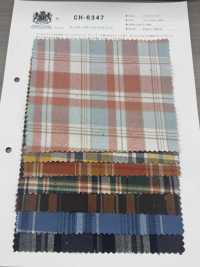 CH-6347 Vintage-Karomuster Aus Aufgerautem Twill[Textilgewebe] Kuwamura Textil Sub-Foto