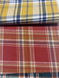 CH-6347 Vintage-Karomuster Aus Aufgerautem Twill[Textilgewebe] Kuwamura Textil Sub-Foto