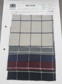 SBT-020 Bio-Fensterkaro, Fischgrätenmuster, Sortiert[Textilgewebe] Kuwamura Textil Sub-Foto