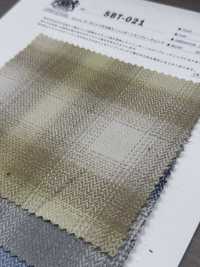 SBT-021 Henribone Ombre Check Mit Organischem Besatz[Textilgewebe] Kuwamura Textil Sub-Foto