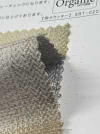 SBT-021 Henribone Ombre Check Mit Organischem Besatz[Textilgewebe] Kuwamura Textil Sub-Foto