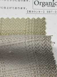 SBT-021 Henribone Ombre Check Mit Organischem Besatz[Textilgewebe] Kuwamura Textil Sub-Foto