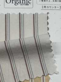 SBT-019 Bio Natur Wrinkle Washed Stripes[Textilgewebe] Kuwamura Textil Sub-Foto