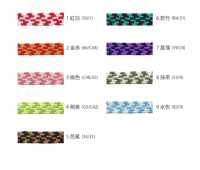 THGB03-B Elastisches Gurtband Im Japanischen Stil, Schachbrettmuster, 6 Mm[Gummiband] Cordon Sub-Foto