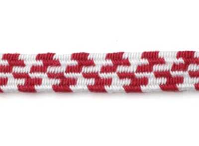 THGB03-B Elastisches Gurtband im japanischen Stil, Ichimatsu-Muster, 6 mm
