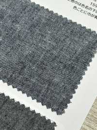 HK2001W Indischer Baumwoll-Hanf-Webstoff, Indigo-Chambray, One Wash[Textilgewebe] KOYAMA Sub-Foto