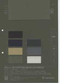 1053553 CO+ 80/1 BAUMWOLLE×RE:NYLON-POPELINE[Textilien / Stoffe] Takisada Weitere Fotos