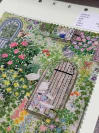 DP-4856-4 Secret Garden Leinen Loomstate Bettlaken[Textilgewebe] HOKKOH Sub-Foto