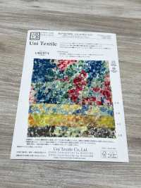 KCP807MWL-DK-22 Mary Jean Aus 80 % Baumwoll-Lawn Mit Miracle Wave Liberty-Print[Textilgewebe] Uni Textile(Komon Studio) Unterfoto