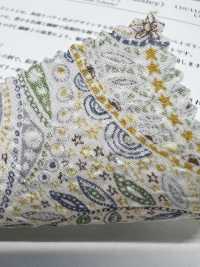 KCP807MWL-DK-35 Cotton 80 Lawn Miracle Wave Liberty Print Charlie's Paisley[Textilgewebe] Uni Textile(Komon Studio) Unterfoto