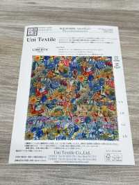 KCP807MWL-DK-8 Cotton 80 Lawn Miracle Wave Liberty Print Diane[Textilgewebe] Uni Textile(Komon Studio) Unterfoto