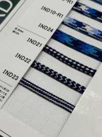 IND21 Indigo Kordel 4mm[Bandbandschnur] Cordon Unterfoto