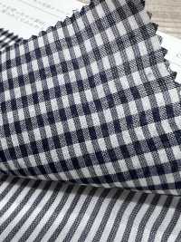 KKC908-DC-1 Baumwoll-Tencel-Garn Gefärbte Kräuselung[Textilgewebe] Uni Textile(Komon Studio) Unterfoto