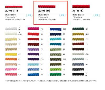 ACT01(M) Gedrehte Acrylkordel 4 mm