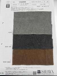 OS2509 L1/40 Leinen-, Holzkohle- Und Persimmon-Farbstoff[Textilgewebe] SHIBAYA Sub-Foto