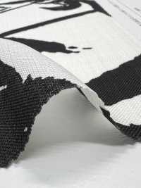 KKP1887-D48 Leinenartige Haifischhaut[Textilgewebe] Uni Textile(Komon Studio) Unterfoto