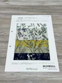 28104 60-fädiger Lawn-Stoff Mit Botanischem Blumendruck[Textilgewebe] SUNWELL Sub-Foto