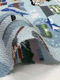 KKP2338-DB-99 Chirimen Chirimen®[Textilgewebe] Uni Textile(Komon Studio) Unterfoto