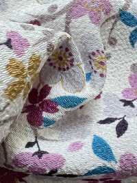 KKP2338-DHM-108 Futako Chirimen Mehrfarbiger Druck[Textilgewebe] Uni Textile(Komon Studio) Unterfoto