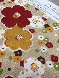 KKP2338-DHM-103 Futako Chirimen Mehrfarbiger Druck[Textilgewebe] Uni Textile(Komon Studio) Unterfoto