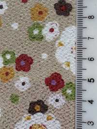 KKP2338-DHM-103 Futako Chirimen Mehrfarbiger Druck[Textilgewebe] Uni Textile(Komon Studio) Unterfoto