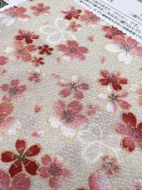 KKP2338-DHM-83 Futako Chirimen Mehrfarbiger Druck[Textilgewebe] Uni Textile(Komon Studio) Unterfoto