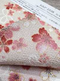 KKP2338-DHM-83 Futako Chirimen Mehrfarbiger Druck[Textilgewebe] Uni Textile(Komon Studio) Unterfoto