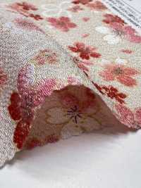KKP2338-DHM-83 Futako Chirimen Mehrfarbiger Druck[Textilgewebe] Uni Textile(Komon Studio) Unterfoto