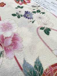 KKP2338-D-HANATEMARI Futako Chirimen Blumenball[Textilgewebe] Uni Textile(Komon Studio) Unterfoto