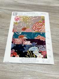 KKP2338-D-HANAMIYABI Futako Chirimen Hana Miyabi[Textilgewebe] Uni Textile(Komon Studio) Unterfoto