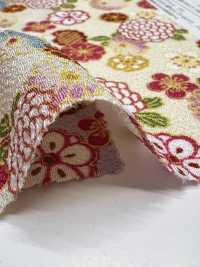 KKP2338-D-HANAKOMATI Futako Chirimen Hanakomachi[Textilgewebe] Uni Textile(Komon Studio) Unterfoto
