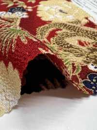 KKP2338-D-BOTANRYU Futako Chirimen Pfingstrosendrache[Textilgewebe] Uni Textile(Komon Studio) Unterfoto