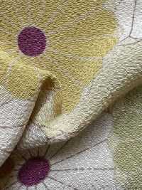 KKP2338-D-KIKUYUZEN Futako Chirimen Chrysantheme Yuzen[Textilgewebe] Uni Textile(Komon Studio) Unterfoto