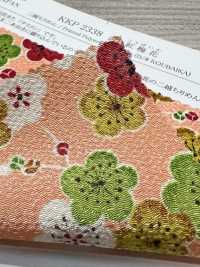 KKP2338-D-KOUBAIKA Futako Chirimen Rote Pflaumenblüte[Textilgewebe] Uni Textile(Komon Studio) Unterfoto